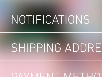 Profile View app ecommerce ios shopping