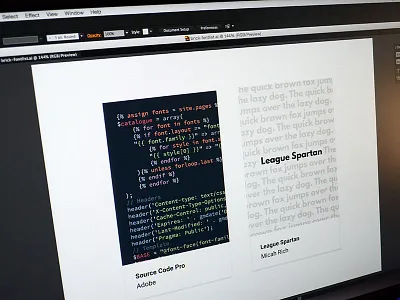 Font list specimens brick font specimen