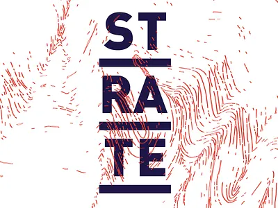 STRATE branding design graphic identity illustration logo studio texture typography vector