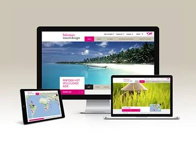 Talisman.nl design flat interface minimal talisman travel ui user interface vacation web design website world