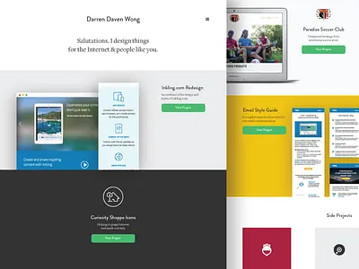 Darrendavenwong.com brandon grotesque personal website website work
