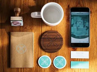 SkinnyMate Collateral cards coasters coffee collateral development mobile phone site skinnymate stamp stickers web