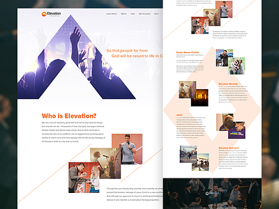 Just for fun - Full design elevation church hero mockup photoshop psd ui ux web design