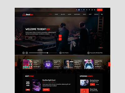 Template for NightLife alamin mir black dark flat mir nightlife noksha creative psd red template trending