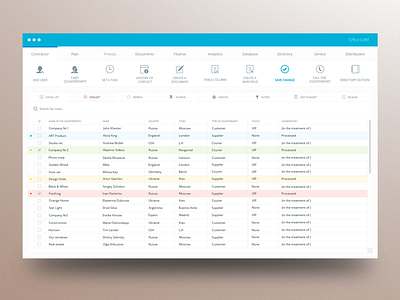 Office CRM Design app blue board crm dash design ipad office page site ui web