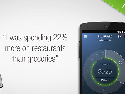 Facebook Banner Ad ad android banner billguard blue facebook green personal finance ribbon white