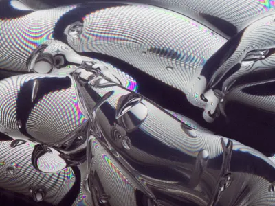 Untitled II (Detail) 2013 art colour digital gel glitch magnasoma prism psychedelic rainbow refraction sci fi