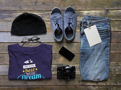 Try your best get our dream! airplane best blue cloud dream fly lettering paper star try typography yellow