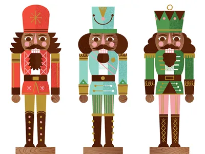 Nutcracker Print Series character christmas decoration holiday illustration nutcracker print season