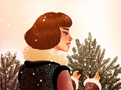 謹賀新年 card girl happy new year traditional