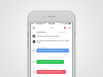 HealthyApp android app clean flat gradient health ios medical minimal ui ux wip