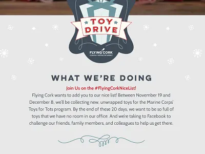 Holiday Fundraiser Landing Page agency charity flat design holiday illustration muted colors responsive design