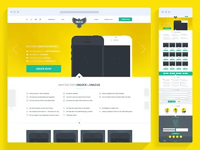 Unlo.us Design 1 page apple creative design iphone phone ui unlous ux