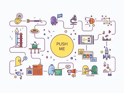 bottom layer creps icon illustration outline process vector work