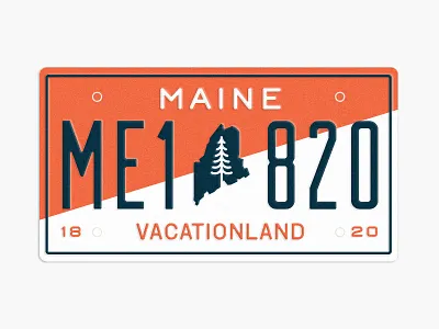 State Plates Project - Maine license plate maine pine tree state plates state plates project tree