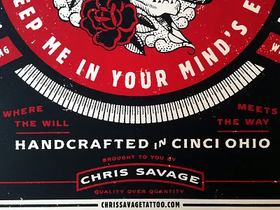 Blackbird Tattoo illustration poster screenprint tattoo