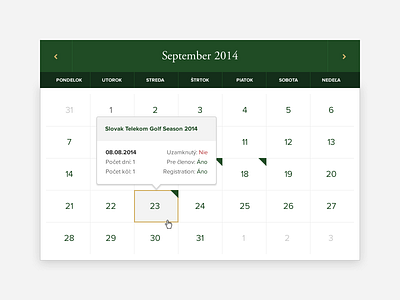 Tri Duby Calendar adobefireworks calendar fireworks gold golf green reservation table timetable