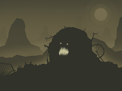 The Trash Creature black monster scary