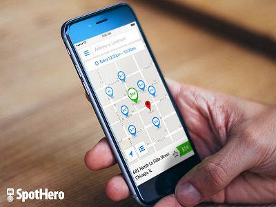 SpotHero Native App Reskin interaction design mobile app native app parking redesign reservation reskin spothero ui visual design