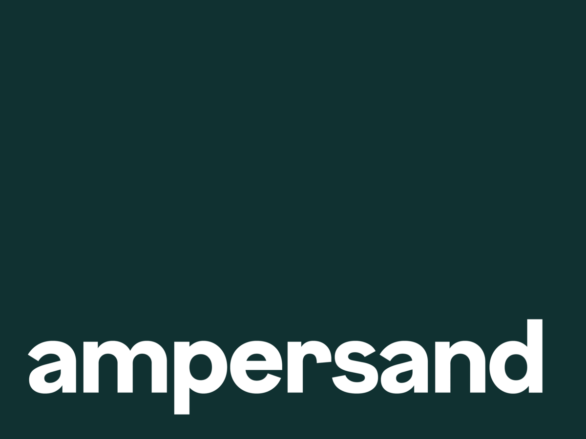 ampersand — mark & typography brand design graphic design layout logo typography