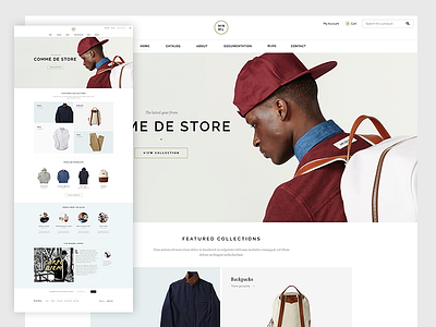 Shop clean ecommerce minimal pixelunion shop store theme