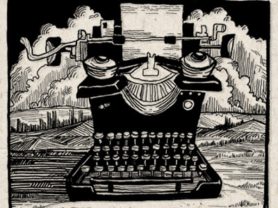 Inky Typewriter eyes ink typewriter