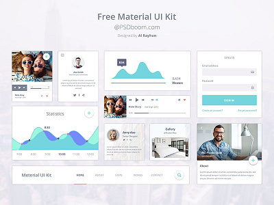 Material Design Ui Kit Design free google design kit material psd ui ux