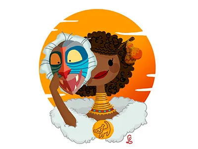 Rafiki africa characters digital disney mask monkey rafiki starlette the lion king