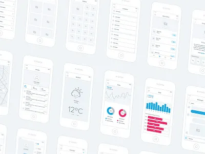 Mobile Wireframe Kit blueprint experience free iphone kit mobile ui user ux wireframe