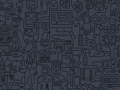 Marvel iOS Sidebar Pattern app clean computer illustration interconnected lines minimal mobile pattern vector