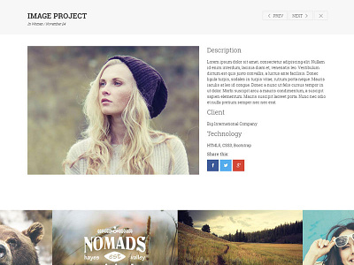 Conton Candy bootstrap hipster html vintage web