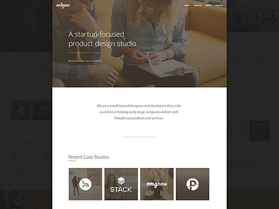 WIP: Octopus Refresh landing page octopus octopus creative open sans portfolio santa cruz studio tisa ui ux website