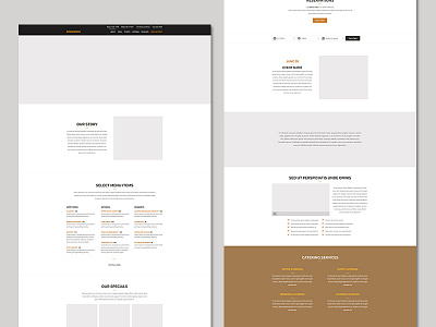 Restaurant Template catering chef events food menu navi restaurant specials story video