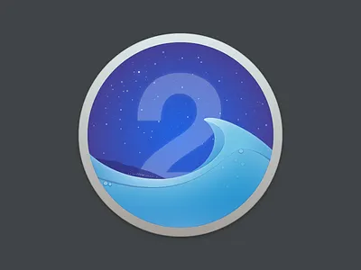 BathyScaphe for Yosemite 2 application icon sky stars wave yosemite