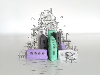 Chalk Treehouse chalk doodle drawing fun illustration photo sketch treehouse