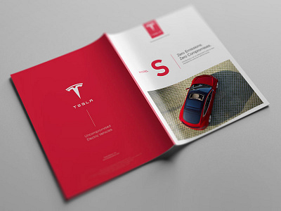 Cover Page catalog editorial design model s catalog tesla