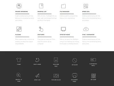 Mercury browser icons icons mercury sketch stroke vector website