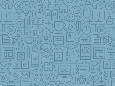 CSC Pattern & Notebook code computer education ferrethills geek illustration math nerd pattern ru ferret science yandex