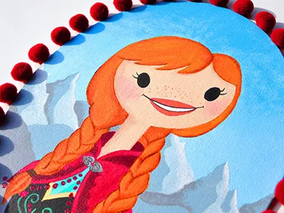 Princess Anna anna disney disney princess frames frozen girls ice portraits redhair snow starlettes winter
