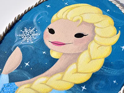 Queen Elsa portrait disney elsa frames frozen girls ice portraits snow snowqueen starlettes winter