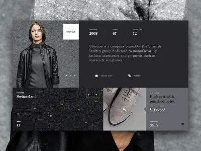 Brand Details brand design fashion grid layout ui design