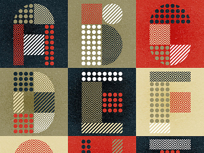 Modular (Free Font) alphabet color colour experimental graphic illustration letters typography