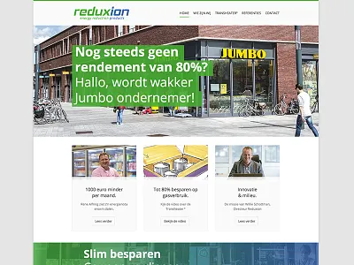Website: Reduxion Homepage design website