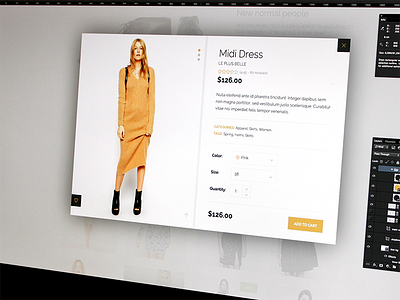 Product quick-view, last touches add to cart clean ecommerce elegant lightbox quick view shop wordpress theme