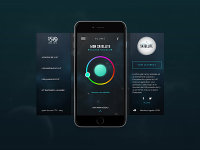 LUMS - Home application color design event iphone itu led light mobile satellite ui ux