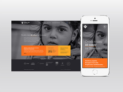People in Need / Website charity karma mobile website