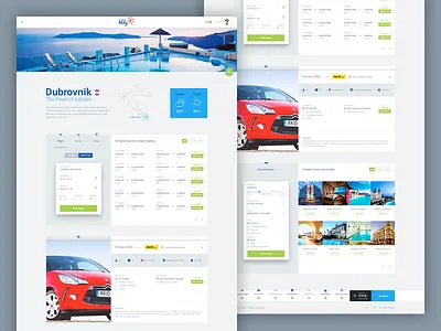 Travel Web App cards e commerce form google holiday hotels material design slider step travel vacation weather