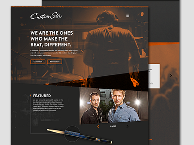 Customstix Website Concept graphic design ux web web design
