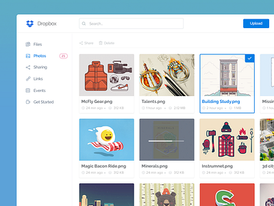 Dropbox Redesign app clean cloud dropbox dropbox app redesign flat icon minmal redesign ui web webapp