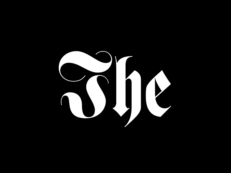 The Quick Brown Fox jumps Over The Lazy Dog design font fraktur gothic lettering luxury tool typeface typography